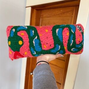 Handmade Snake Throw Pillow